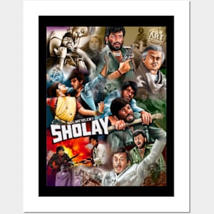 Sholay art Posters and Art